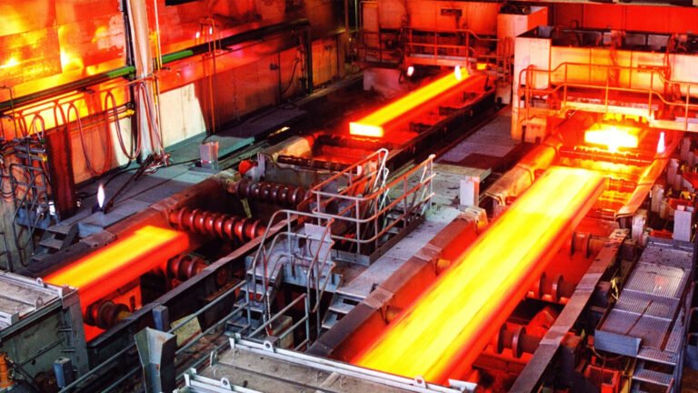 Carbon steel smelting and forging production line